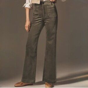 The Colette Corduroy Full-Length Wide-Leg Pants by Maeve Green, 23